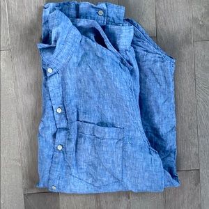 Gap Linen Boyfriend Fit Shirt